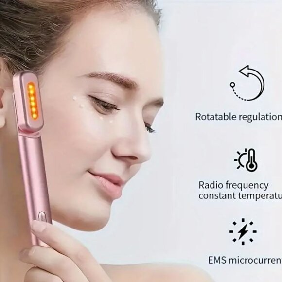 4-in-1 Radiant Renewal Red and Blue Light Skincare Wand Therapy (Rose Gold) New - Picture 3 of 14